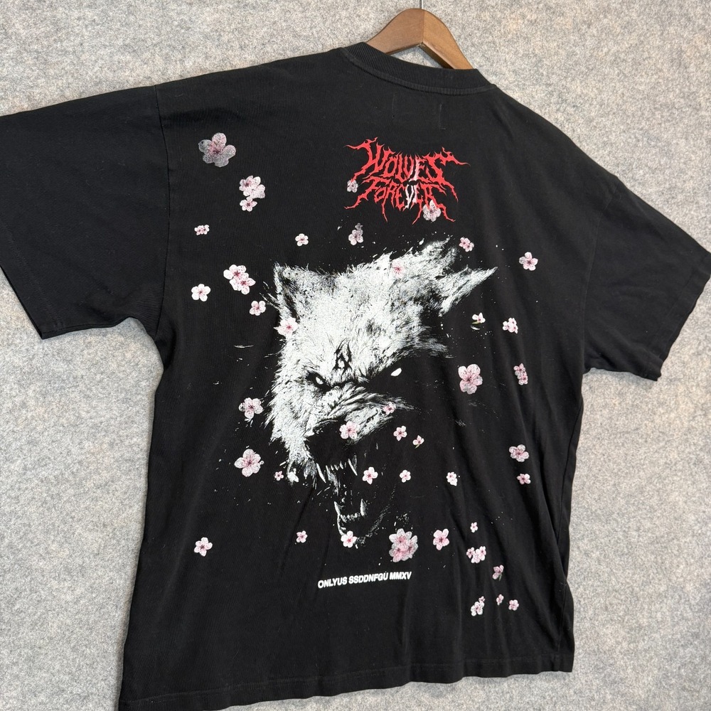 Darc Sport Shirt Mens Large Cherry Blossom Wolf Premium Oversized Tee 589/1000